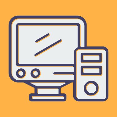 masaüstü web simgesi vektör çizimi