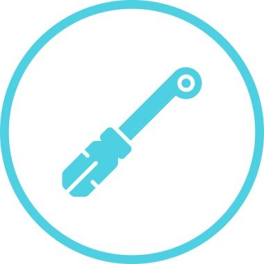 Boru ipliği. Web simgesi basit illüstrasyon