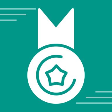 Web simgesi, vektör çizim madalya