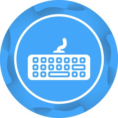 Modern Klavye simgesinin vektör çizimi      