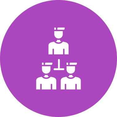 organizasyon web simgesi vektör illüstrasyonu