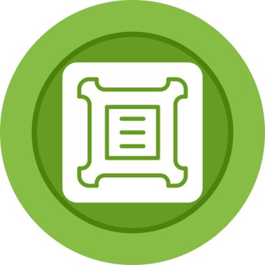 Bilgisayar Cpu simgesinin vektör illüstrasyonu