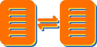 belge dosyaları ikon vektör illüstrasyonunu paylaşıyor 