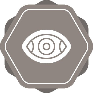 Göz. Web simgesi basit illüstrasyon 