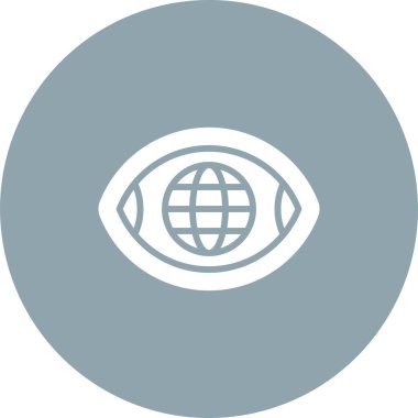 Göz. Web simgesi basit illüstrasyon 