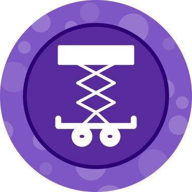 Araba Kaldırıcı simgesinin vektör illüstrasyonu         