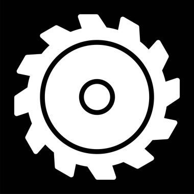 Vektör illüstrasyonu, testereli ağ simgesi