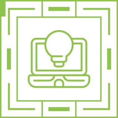 dizüstü bilgisayar simgesi, vektör illüstrasyonu basit tasarım