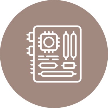 Ana kart web simgesi vektör illüstrasyonu