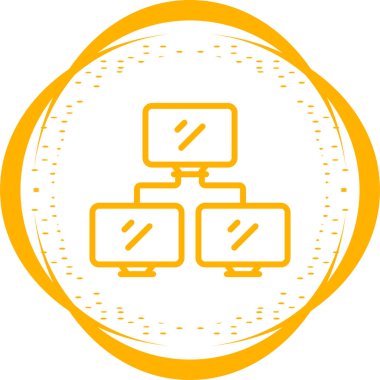 ağ web simgesi, vektör çizim