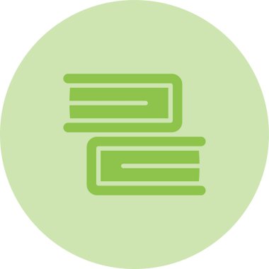 kitaplar düz simge, vektör illüstrasyonu