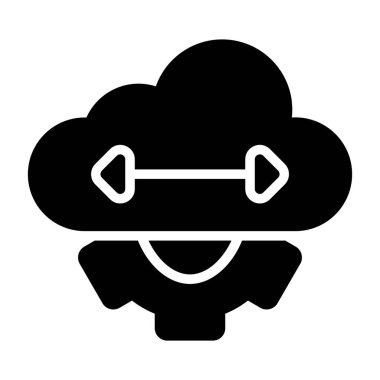  Elastisite Web simgesi vektör illüstrasyonu 