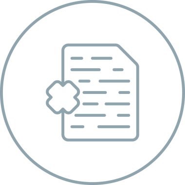 Dosya simgesinin vektör illüstrasyonu 