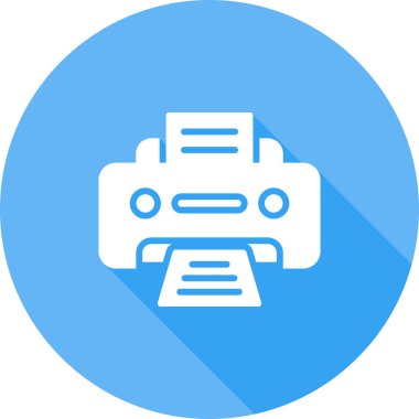 Office yazıcı simgesini, vektör çizim