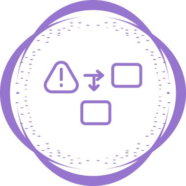 Prosedür web simgesi, vektör illüstrasyonu 