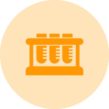 Test Tüpü Rafı simgesinin vektör çizimi