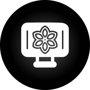 Masaüstü simgesinde Desen Desenleri, basit illüstrasyon