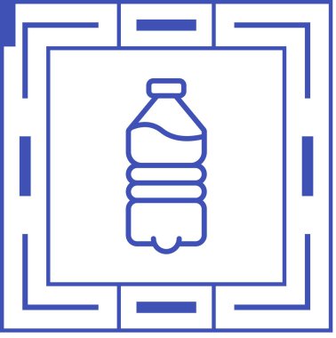 Şişe simgesinin vektör illüstrasyonu