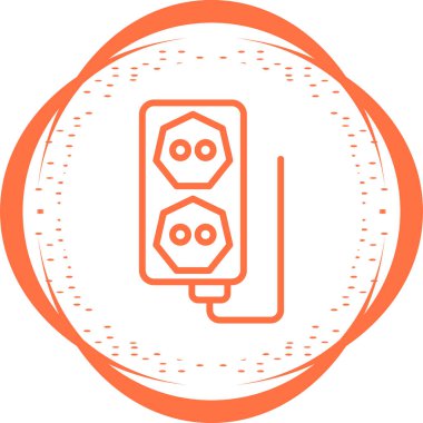 soket simgesi web basit illüstrasyon