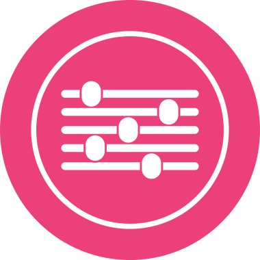 Eşitleştirme modern simgesinin vektör illüstrasyonu