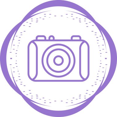 Kamera. Web simgesi basit illüstrasyon 