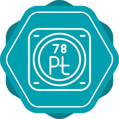 Platin kimyasal elementin web çizimi