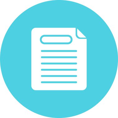 rapor belgesi simgesi, vektör illüstrasyonu 