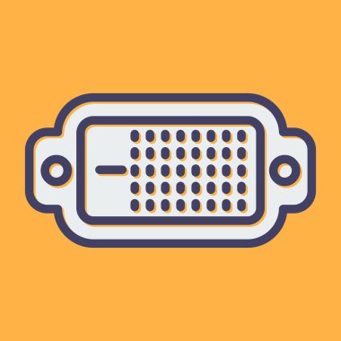 Dvi Simgesi İşareti, Basit Vektör İllüstrasyonu Beyaz Arkaplanda İzole Edildi