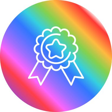 Üst Başarı Web simgesi vektör illüstrasyonu