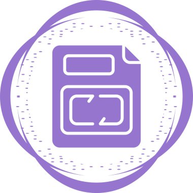 Belge simgesinin vektör illüstrasyonu