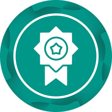 Web simgesi, vektör çizim madalya