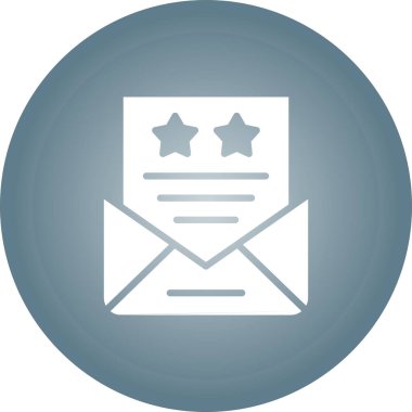 Bir harf simgesinin vektör illüstrasyonu 