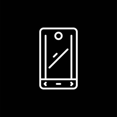 akıllı telefon simgesi, vektör illüstrasyonu basit tasarım