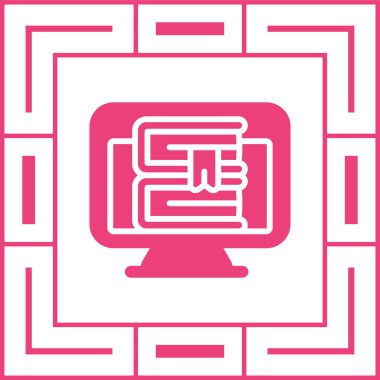 Bilgisayar web simge vektör çizim