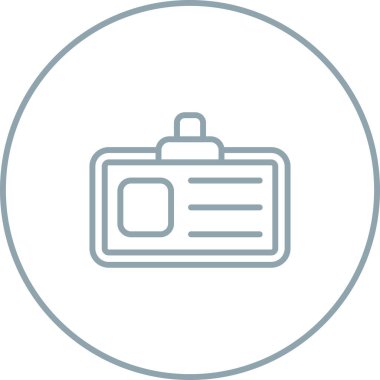 Kartvizit simgesinin vektör illüstrasyonu 