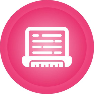 dizüstü bilgisayar simgesi, vektör illüstrasyonu basit tasarım