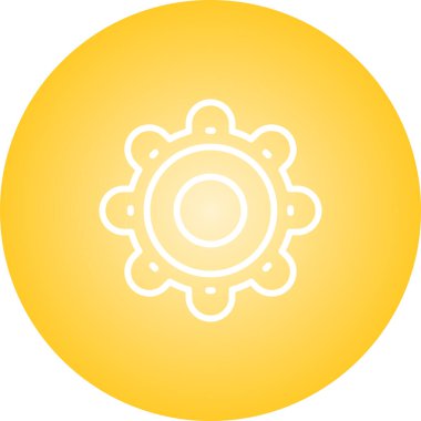 Ayarları satırı simgesi, vektör çizim 