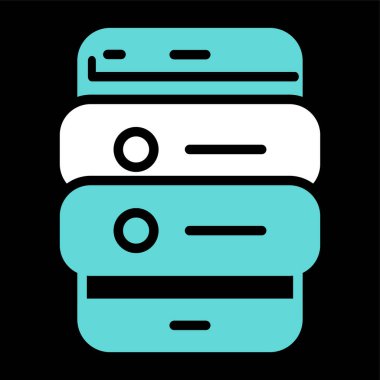 Mobil Uygulama Sunucu Vektör simgesi, illüstrasyon 