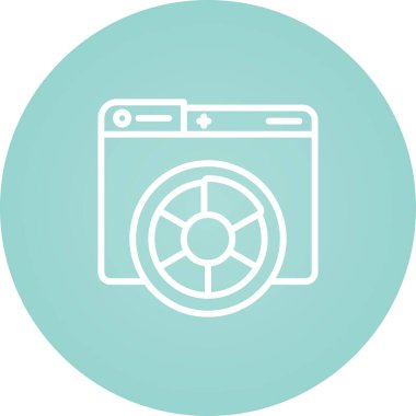 renk paleti. Web simgesi basit illüstrasyon