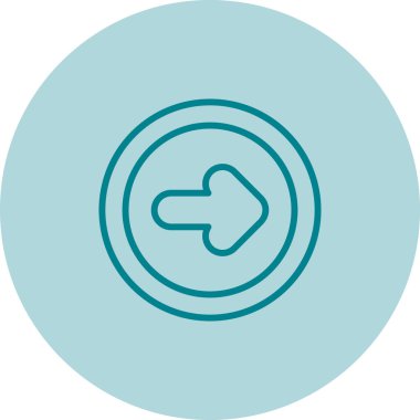 ok simgesi, web basit illüstrasyonu