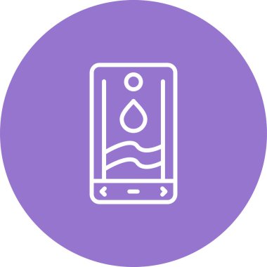 Akıllı telefon simgesinin vektör illüstrasyonu 