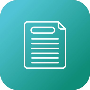 rapor belgesi simgesi, vektör illüstrasyonu 