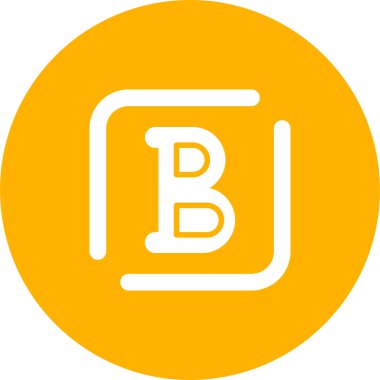 Kalın yazı tipi logo tasarım şablonu çizimi