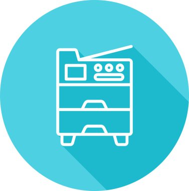 Kopyalama simgesi, basit illüstrasyon tasarımı 