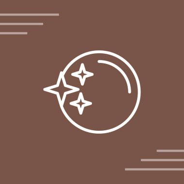 İnci Web simgesi, basit vektör illüstrasyonu