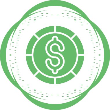 Dolar. Web simgesi basit illüstrasyon 