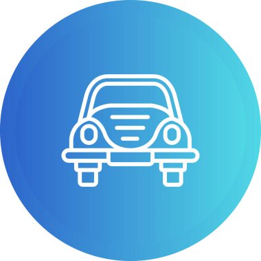 araba simgesi tasarımı, web illüstrasyonu