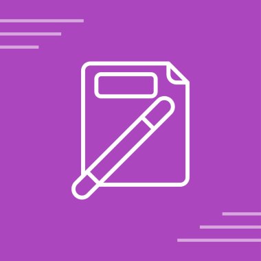 Belge simgesinin vektör illüstrasyonu