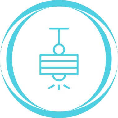 Tavan Lambası ikon vektör illüstrasyonu