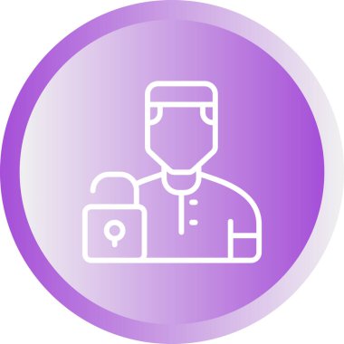 user icon, vector illustration simple design
